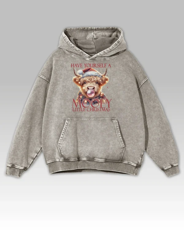 Bluza oversize z kapturem Mooey Christmas